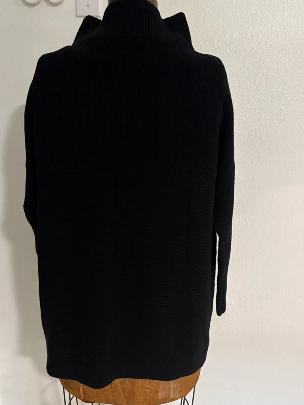 Free people Ottoman Slouchy Black oversized turtleneck sweater Size XS